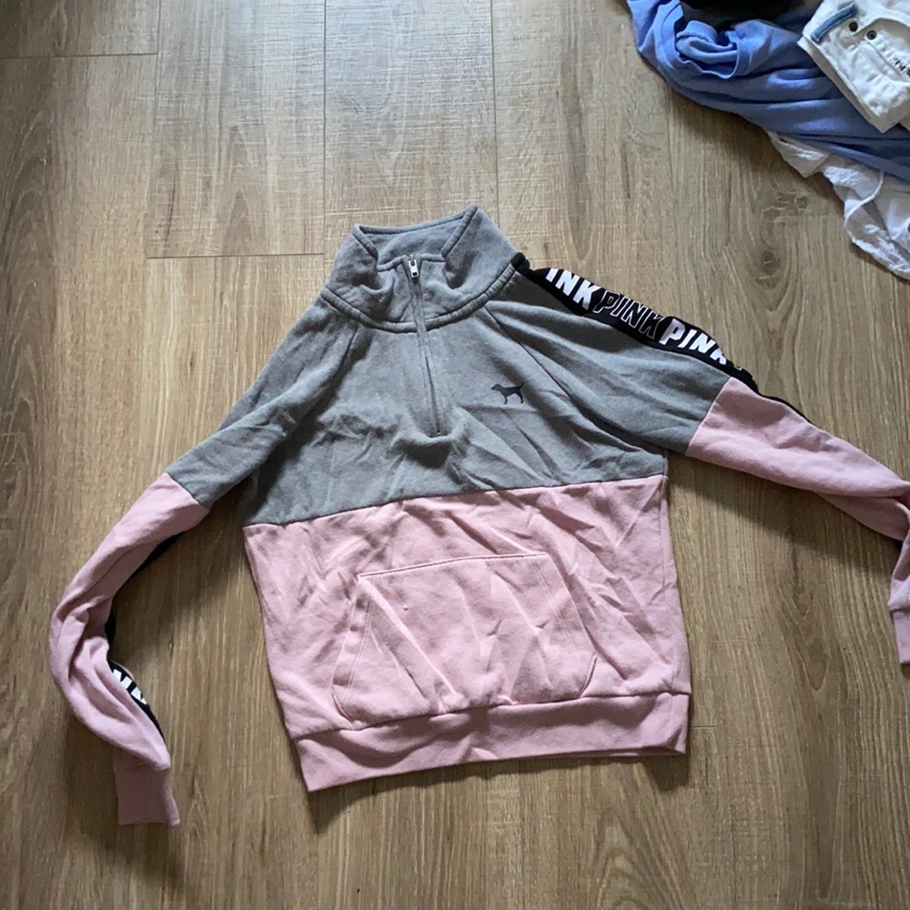 Victoria secret quarter zip color block
